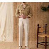 Grayson | Men's Cotton Seersucker Cuban Collar Shirt