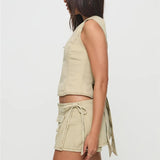 Dakota | Women's Skirt with Low Rise and Front Pockets