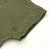 Eden | Women Top With Cotton Gauze V Neck