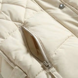 Delphine | Women's Diamond Quilted Jacket with Stand Collar and Zip Closure