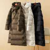 Isabella | Women's Full-Length Duck Down Parka with Structured Hood