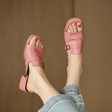 Marcella | Women's Sandal with Buckle and Leather