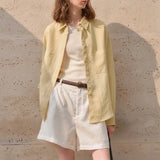 Ava | Women Shirt With Lyocell Linen Blend