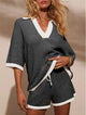 Lila | Women's Knit Two Piece Shorts Set