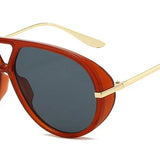 Natalie | Women's Aviator Sunglasses with Double Bridge and Metal Frame