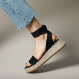 Ophelia | Women's Sandals with Leather Straps and Platform