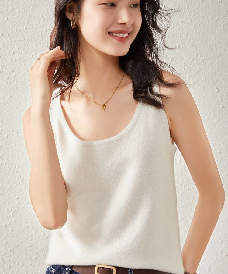 Ivanna | Women Vest With Cashmere Fabric