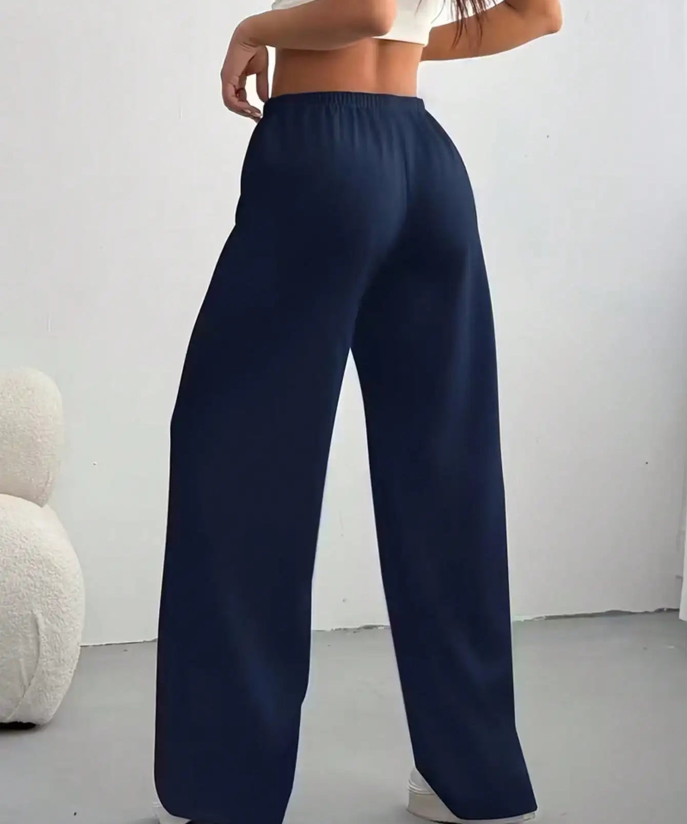 Clarissa | Women's Pants with Drawstring Waistband and Wide Legs