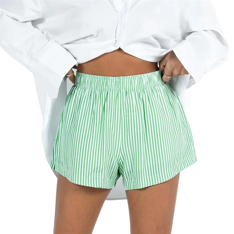 Eleanor | Women Shorts with Elastic Waist and Wide-leg