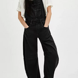 Marceline | Women's Oversized Cotton Denim Overalls with Adjustable Straps