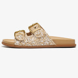 Noemi | Women's Sandals with Raffia Straps and Buckles