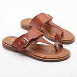 Valencia | Women's Leather Sandal with Buckle and Support
