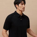 Fletcher | Men's Knitted Polo Shirt with Button Down Design