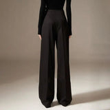 Firenze | Women's Wide Leg Trousers with Elastic Waist