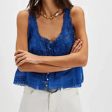 Fiorella | Women Camisole With Lace Trim Detail