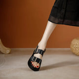 Cressida | Women's Platform Sandal with Buckles and Insoles