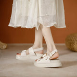 Cressida | Women's Platform Sandal with Buckles and Insoles