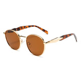 Vincenzo | Heritage Sunglasses with Metal Frame and Round Lenses