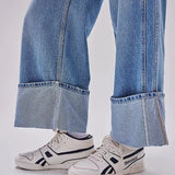 Willa | Women's Straight Leg Cuffed Jeans