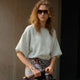 Maisie | Women Top With Linen Drop Shoulder