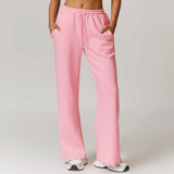 Ayla | Women's Straight Leg Running Pants with Elastic Waist
