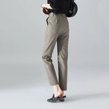 Castello | Women's Slim Tailored Trousers with High Waist