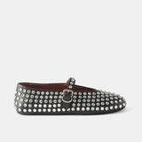 Emmeline | Women’s Mary Janes with Crystal-Studded Leather
