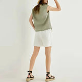 Elise | Women Tee With Linen Oversized Fit