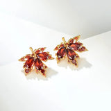 Scarlett | Women's Earrings with Maple Leaf Design and Zinc Alloy