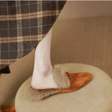 Freja | Women's Mules with Fur Lining and Orthopedic