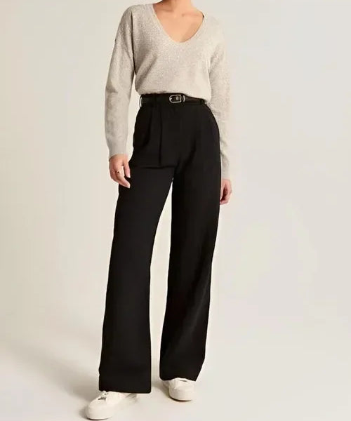 Colette | Women's High Waist Wide Leg Tailored Trousers