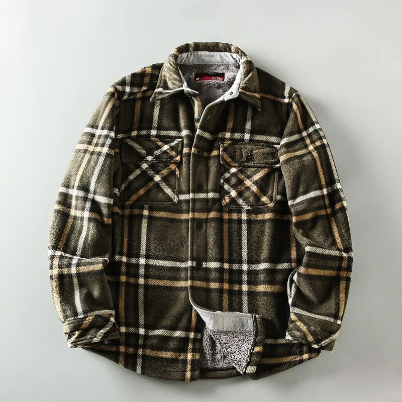 Nolan | Men's Fleece Lined Flannel Shirt Jacket