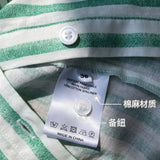 Caroline | Women Shirt With Cotton Linen Striped Pattern