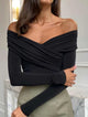 Fern | Women Top With Off Shoulder Design