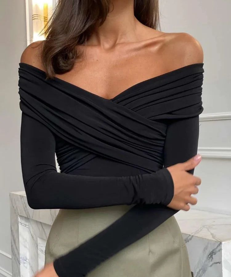 Fern | Women Top With Off Shoulder Design