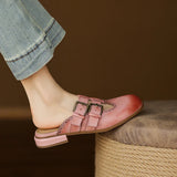 Rosalie | Women’s Mules with Buckles and Orthopedic Insoles