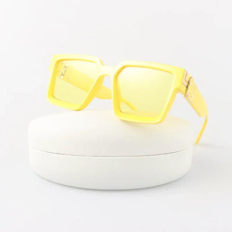 Azzurro | Vision Sunglasses with Square Frame and UV Protection