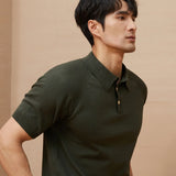 Fletcher | Men's Knitted Polo Shirt with Button Down Design