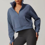 Taylor | Women's Half-Zip Fleece Hoodie for Workout and Training