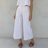 Anya | Women's Culotte Pants with Pleated Front Detail