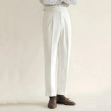 James | Men's Trousers with Pleated Front and Elastic Waistband