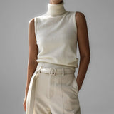 Marenton | Women Knit Top With Wool Cashmere Blend