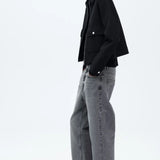 Nancy | Women's Cropped Zip-Front Jacket with Structured Fit