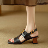 Isadora | Women's Sandal with Chain and Block Heel