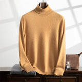 Thaddeus | Men's Cashmere Low Turtleneck Sweater