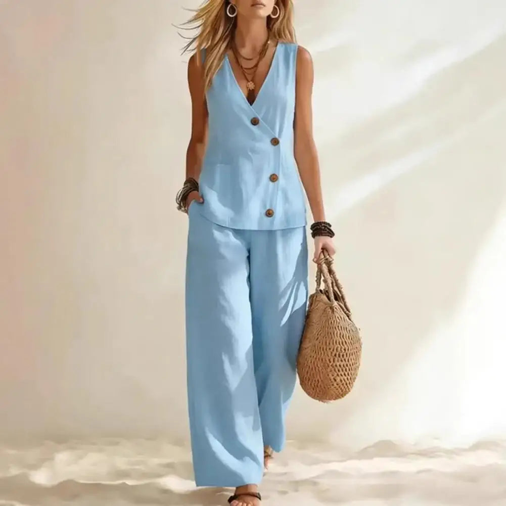 Lyla | Women's Two Piece Set with Tank Pants