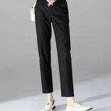 Castello | Women's Slim Tailored Trousers with High Waist