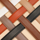 Rowan | Women Belt with Leather Strap and Crescent Buckle