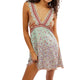 Sienna | Women's Floral Lace Trim Deep V Mini Dress