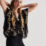 Daisy | Women Top With Chiffon Lace Trim
